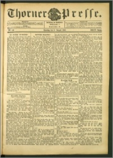 Thorner Presse 1906, Jg. XXIV, Nr. 181 + 1. Beilage, 2. Beilage