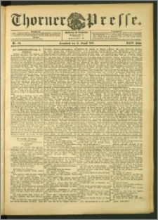 Thorner Presse 1906, Jg. XXIV, Nr. 192 + Beilage