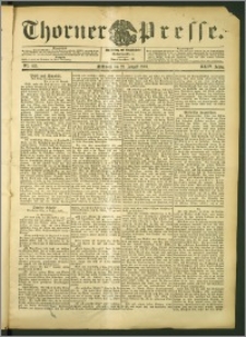 Thorner Presse 1906, Jg. XXIV, Nr. 195 + Beilage