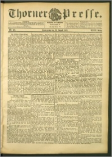 Thorner Presse 1906, Jg. XXIV, Nr. 196 + Beilage