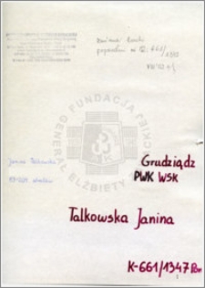Talkowska Janina