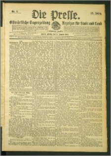 Die Presse 1908, Jg. 26, Nr. 2 Zweites Blatt