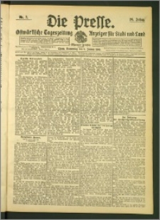 Die Presse 1908, Jg. 26, Nr. 7 Zweites Blatt