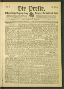 Die Presse 1908, Jg. 26, Nr. 9 Zweites Blatt