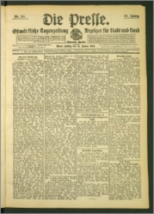Die Presse 1908, Jg. 26, Nr. 20 Zweites Blatt