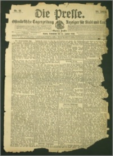 Die Presse 1908, Jg. 26, Nr. 21 Zweites Blatt