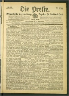 Die Presse 1908, Jg. 26, Nr. 23 Zweites Blatt