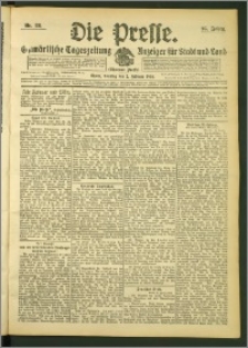 Die Presse 1908, Jg. 26, Nr. 28 Zweites Blatt, Drittes Blatt