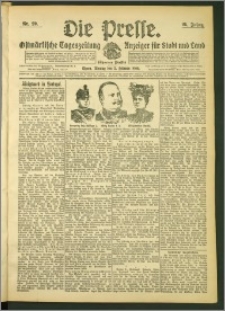 Die Presse 1908, Jg. 26, Nr. 29 Zweites Blatt