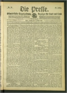 Die Presse 1908, Jg. 26, Nr. 34 Zweites Blatt, Drittes Blatt