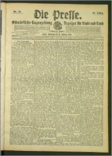Die Presse 1908, Jg. 26, Nr. 36 Zweites Blatt