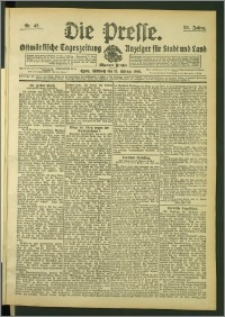 Die Presse 1908, Jg. 26, Nr. 42 Zweites Blatt