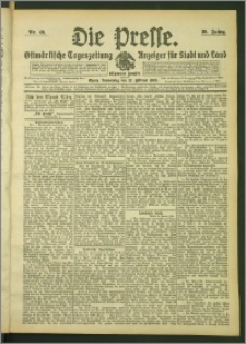 Die Presse 1908, Jg. 26, Nr. 49 Zweites Blatt