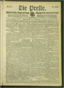 Die Presse 1908, Jg. 26, Nr. 51 Zweites Blatt