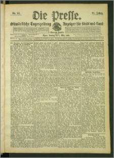 Die Presse 1908, Jg. 26, Nr. 52 Zweites Blatt, Drittes Blatt