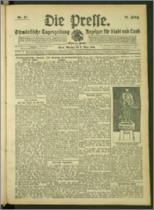 Die Presse 1908, Jg. 26, Nr. 53 Zweites Blatt