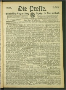 Die Presse 1908, Jg. 26, Nr. 60 Zweites Blatt