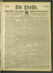 Die Presse 1908, Jg. 26, Nr. 64 Zweites Blatt, Drittes Blatt