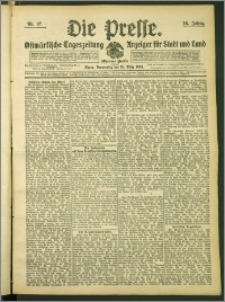 Die Presse 1908, Jg. 26, Nr. 67 Zweites Blatt