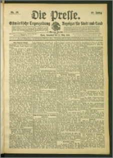 Die Presse 1908, Jg. 26, Nr. 69 Zweites Blatt, Drittes Blatt