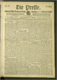 Die Presse 1908, Jg. 26, Nr. 73 Zweites Blatt, Drittes Blatt