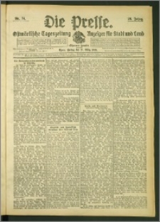 Die Presse 1908, Jg. 26, Nr. 74 Zweites Blatt