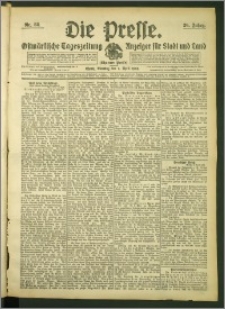 Die Presse 1908, Jg. 26, Nr. 83 Zweites Blatt, Drittes Blatt