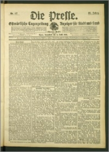 Die Presse 1908, Jg. 26, Nr. 87 Zweites Blatt