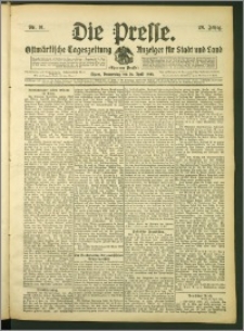 Die Presse 1908, Jg. 26, Nr. 91 Zweites Blatt