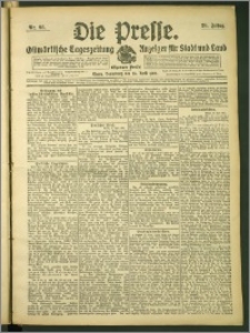 Die Presse 1908, Jg. 26, Nr. 95 Zweites Blatt
