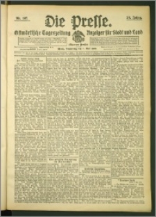 Die Presse 1908, Jg. 26, Nr. 107 Zweites Blatt