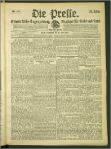 Die Presse 1908, Jg. 26, Nr. 121 Zweites Blatt