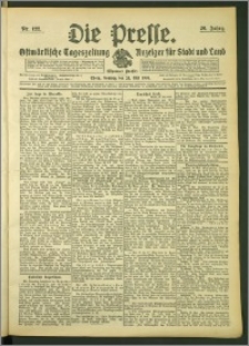 Die Presse 1908, Jg. 26, Nr. 122 Zweites Blatt, Drittes Blatt