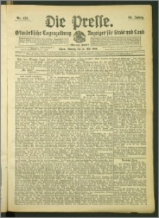 Die Presse 1908, Jg. 26, Nr. 123 Zweites Blatt, Drittes Blatt