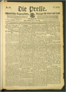 Die Presse 1908, Jg. 26, Nr. 124 Zweites Blatt, Drittes Blatt