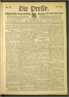 Die Presse 1908, Jg. 26, Nr. 127 Zweites Blatt, Drittes Blatt, Viertes Blatt