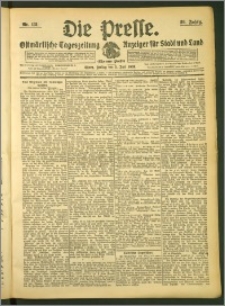 Die Presse 1908, Jg. 26, Nr. 131 Zweites Blatt, Drittes Blatt