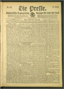 Die Presse 1908, Jg. 26, Nr. 139 Zweites Blatt