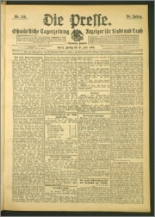 Die Presse 1908, Jg. 26, Nr. 142 Zweites Blatt, Drittes Blatt