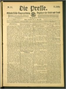 Die Presse 1908, Jg. 26, Nr. 143 Zweites Blatt