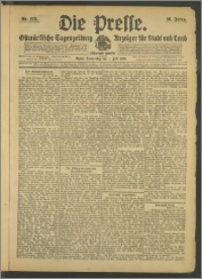 Die Presse 1908, Jg. 26, Nr. 153 Zweites Blatt