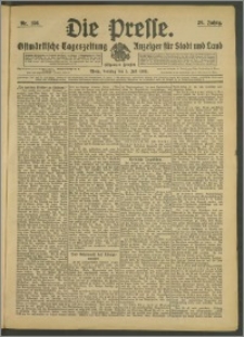 Die Presse 1908, Jg. 26, Nr. 156 Zweites Blatt, Drittes Blatt