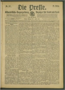 Die Presse 1908, Jg. 26, Nr. 157 Zweites Blatt, Drittes Blatt