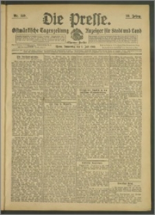 Die Presse 1908, Jg. 26, Nr. 159 Zweites Blatt, Drittes Blatt