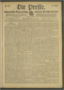 Die Presse 1908, Jg. 26, Nr. 164 Zweites Blatt, Drittes Blatt