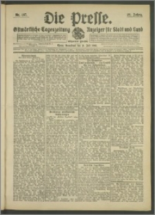 Die Presse 1908, Jg. 26, Nr. 167 Zweites Blatt