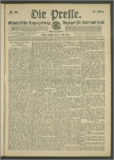 Die Presse 1908, Jg. 26, Nr. 168 Zweites Blatt, Drittes Blatt