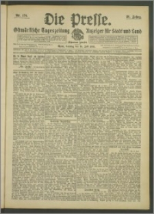 Die Presse 1908, Jg. 26, Nr. 174 Zweites Blatt, Drittes Blatt