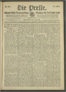 Die Presse 1908, Jg. 26, Nr. 176 Zweites Blatt