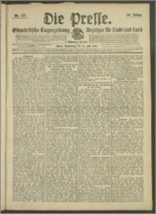 Die Presse 1908, Jg. 26, Nr. 177 Zweites Blatt